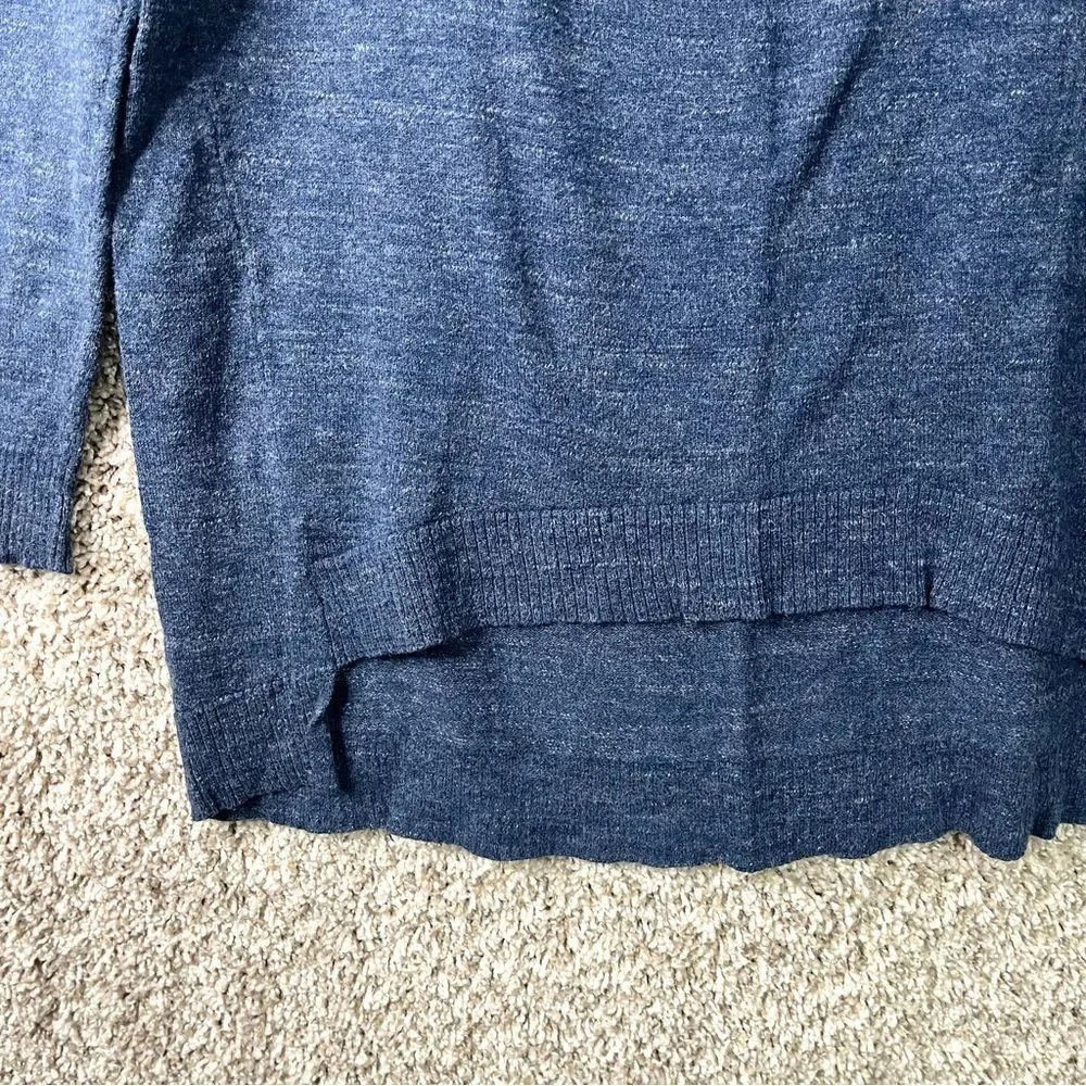 Eileen Fisher Sweater Women’s Small Blue Knit Relaxed Fit‎ Crew Neck